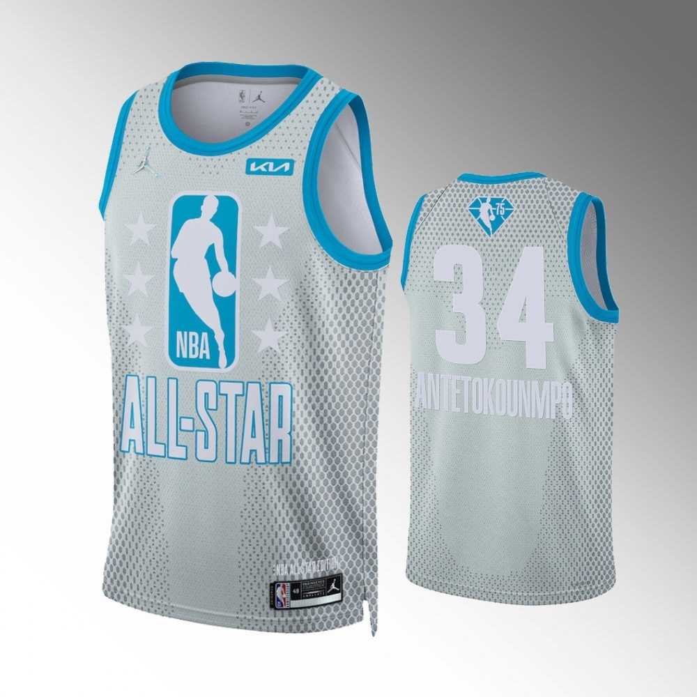 Bucks 34 Giannis Antetokounmpo Gray 2022 NBA All-Star Jordan Brand Swingman Jersey,We sell and wholesale Bucks 34 Giannis Antetokounmpo Gray 2022 NBA All-Star Jordan Brand Swingman Jersey on line form chian!